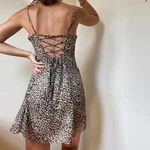 Urban Outfitters Leopard Slip Dress